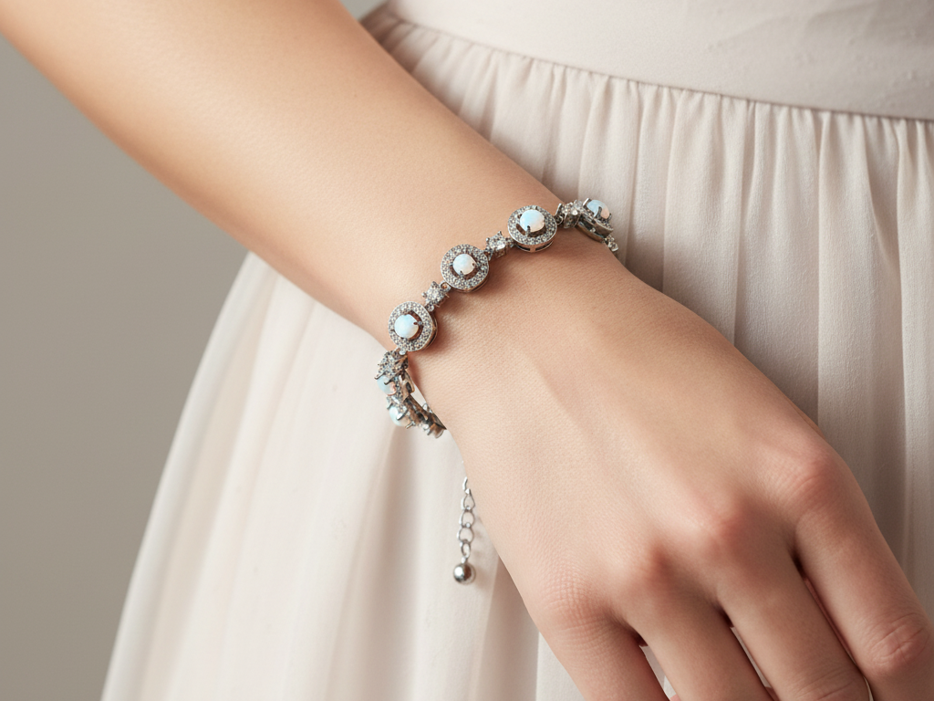 Opal Cubic Zirconic Bracelet