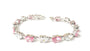 Pink & White Cubic Zirconia Bracelet