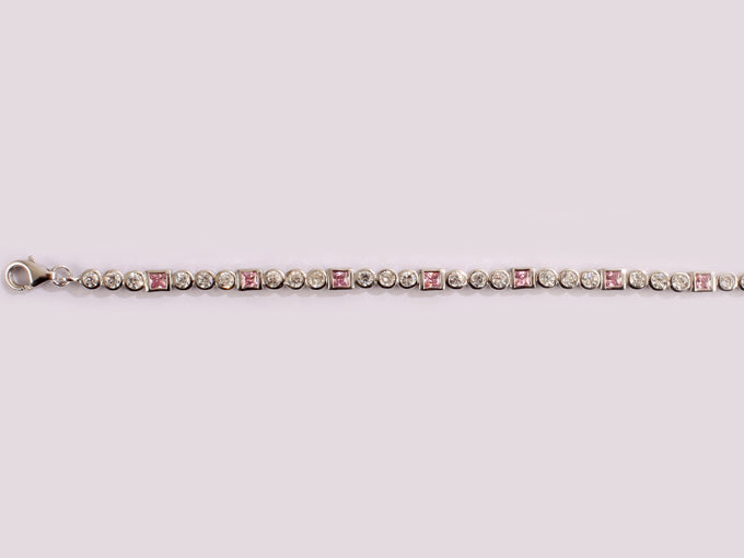 Pink Cubic Zirconia Bracelet
