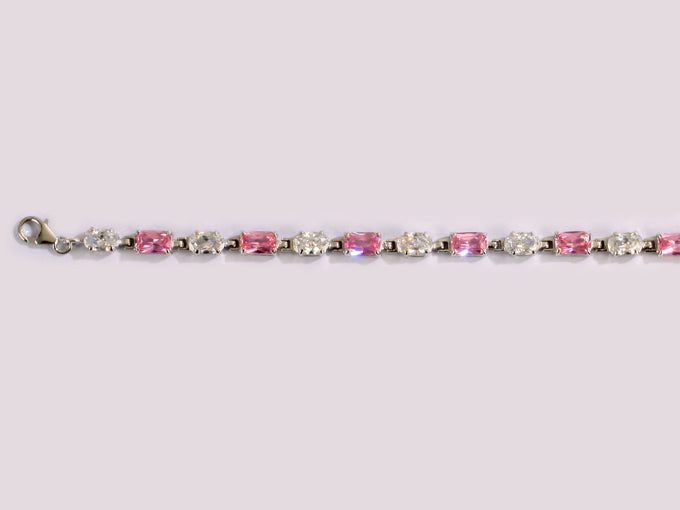 Pink Cubic Zirconia Bracelet