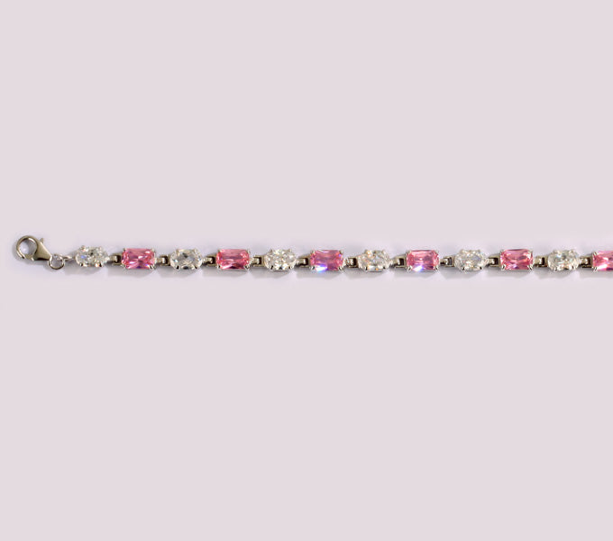 Pink Cubic Zirconia Bracelet