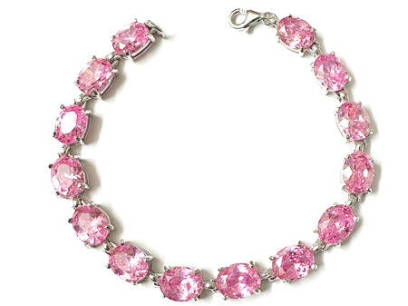 Pink Cubic Zirconia Bracelet