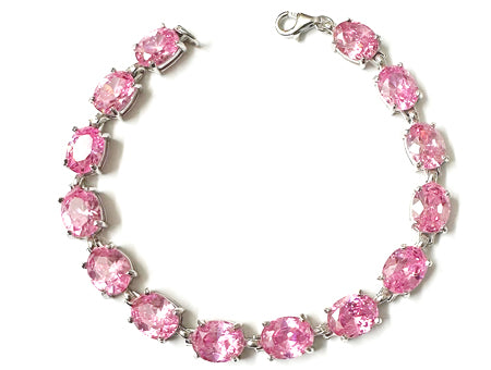 Pink Cubic Zirconia Bracelet