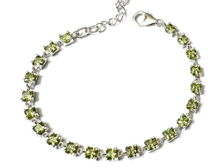 Peridot Cubic Zirconia Bracelet
