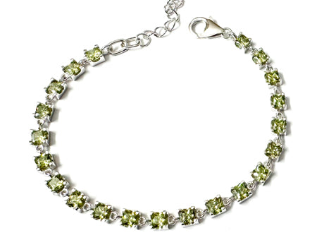 Peridot Cubic Zirconia Bracelet