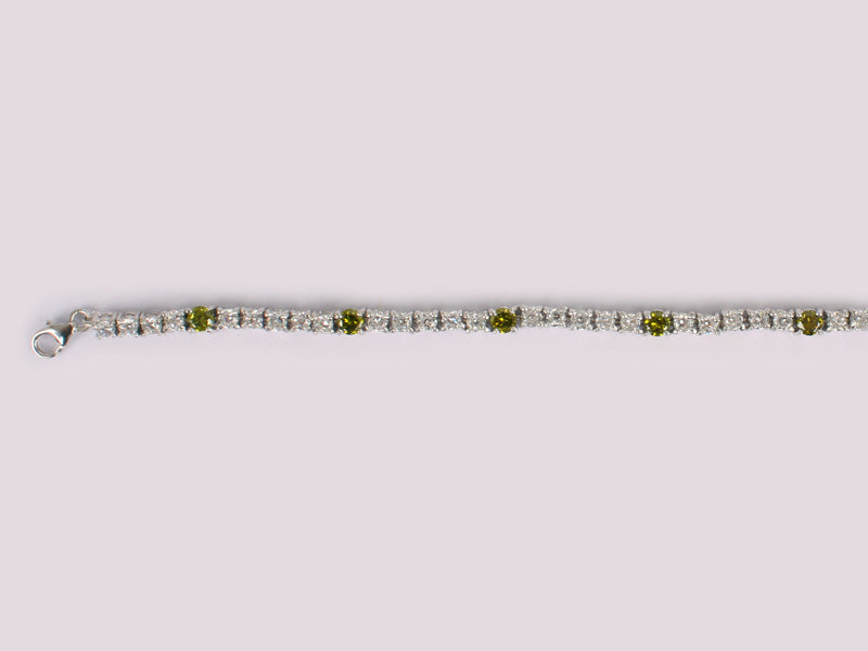 Peridot Cubic Zirconia Bracelet