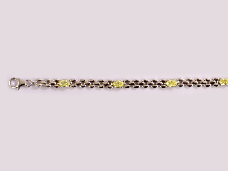 Peridot Cubic Zirconia Bracelet
