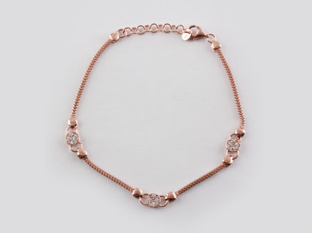 A White Cubic Zirconia Bracelet.