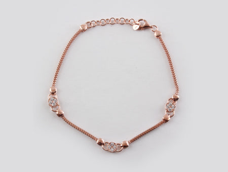 A White Cubic Zirconia Bracelet.
