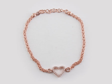 A White Cubic Zirconia Bracelet.