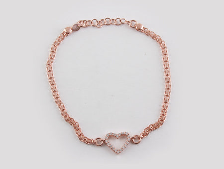 A White Cubic Zirconia Bracelet.