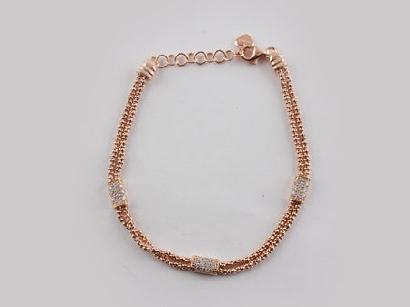 A White Cubic Zirconia Bracelet.