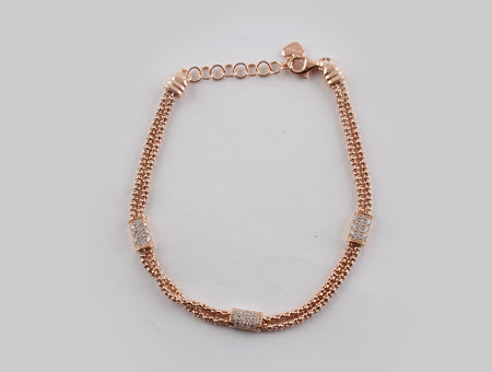 A White Cubic Zirconia Bracelet.