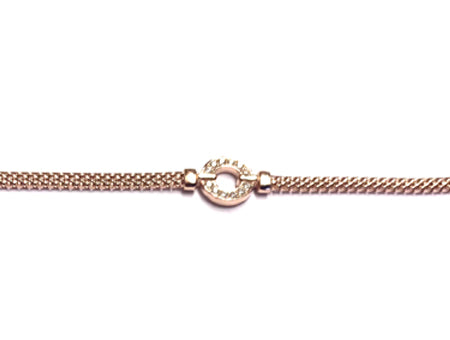 A Rose Gold & Cubic Zirconia Bracelet