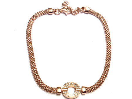 A Rose Gold & Cubic Zirconia Bracelet