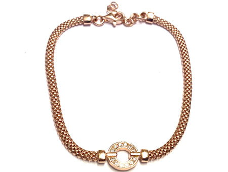 A Rose Gold & Cubic Zirconia Bracelet