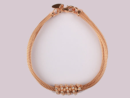 A White Cubic Zirconia Bracelet.
