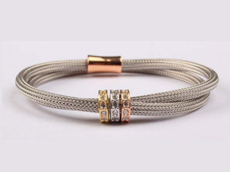 A White Cubic Zirconia Bracelet.