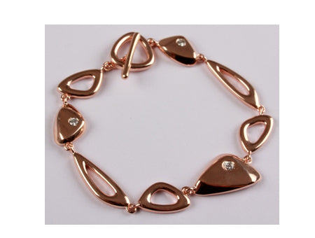 A White Cubic Zirconia Bracelet.