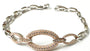 Silver with Rose Gold Plate  Bracelet