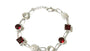 A Red Garnet Cubic Zirconia Bracelet