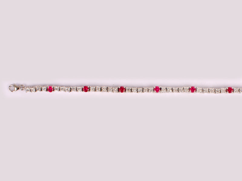 Ruby Cubic Zirconia Bracelet