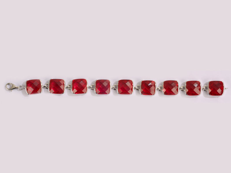 Ruby Cubic Zirconia Bracelet