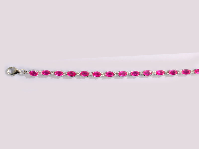 Ruby Cubic Zirconia Bracelet