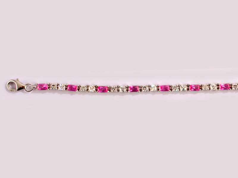 Ruby Cubic Zirconia Bracelet