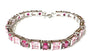 A Ruby With Pink Cubic Zirconia Bracelet