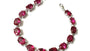 Ruby Cubic Zirconia Silver Bracelet