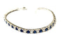 Sapphire Cubic Zirconia Claw Set Tennis Bracelet