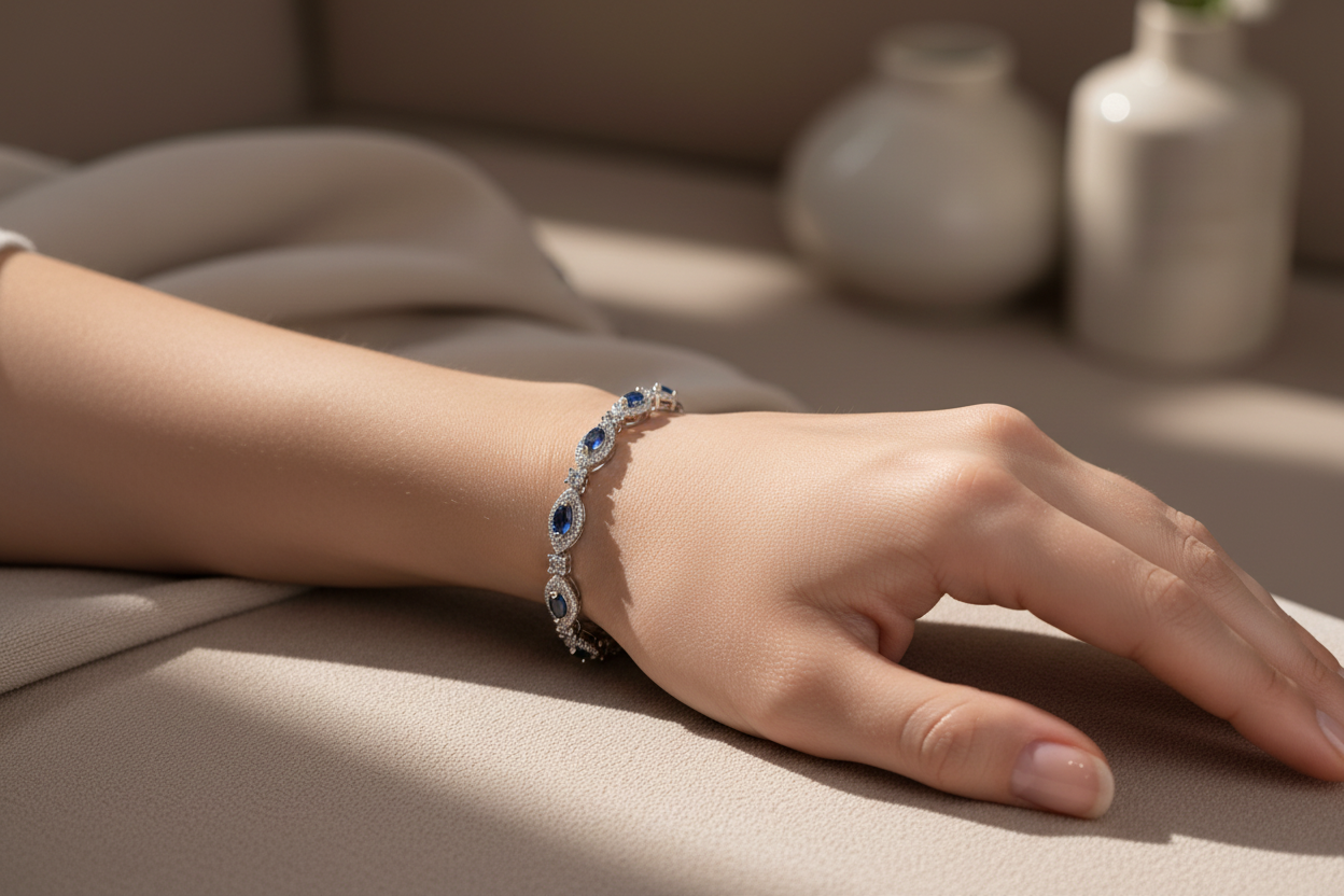 Sapphire Cubic Zirconic Bracelet