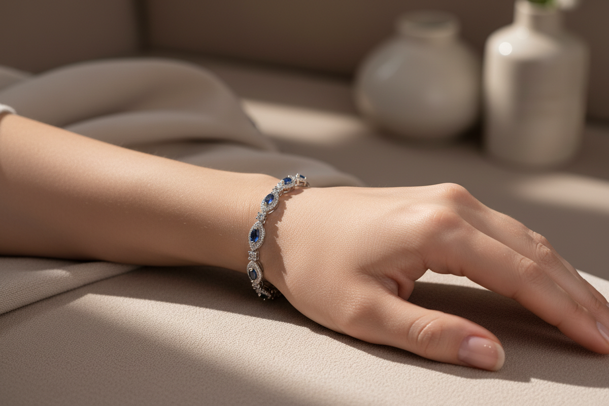 Sapphire Cubic Zirconic Bracelet