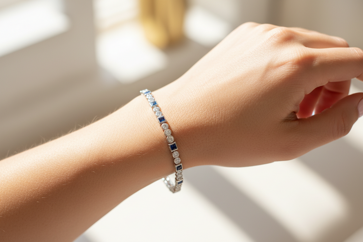 Sapphire Cubic Zirconic Bracelet