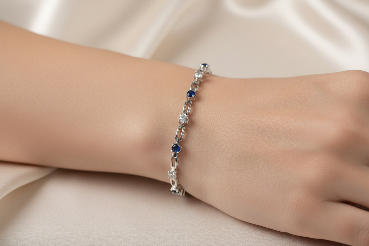 Sapphire Cubic Zirconic Bracelet