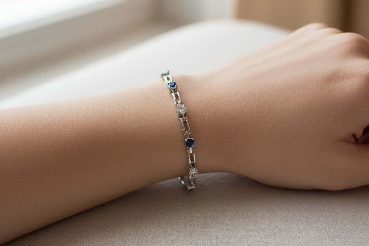 Sapphire Cubic Zirconic Bracelet