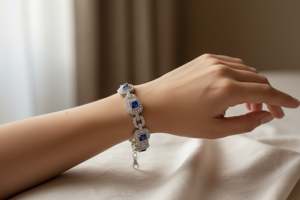 Sapphire Cubic Zirconic Bracelet