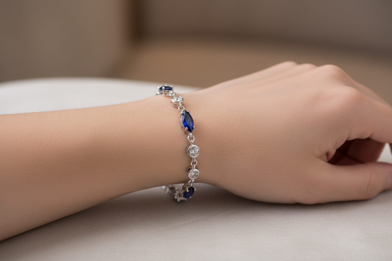 Sapphire Cubic Zirconic Bracelet