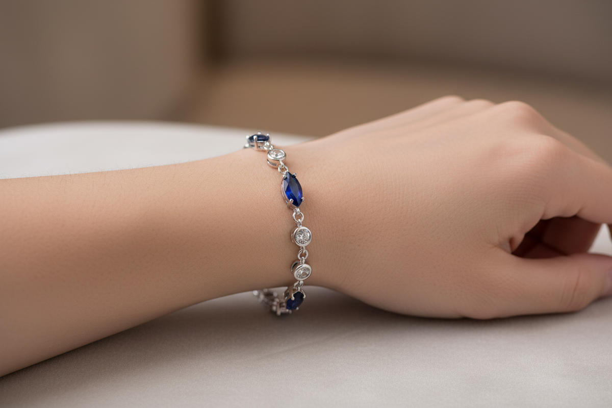 Sapphire Cubic Zirconic Bracelet