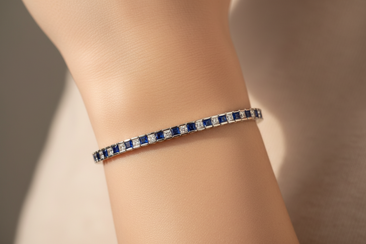 Sapphire Cubic Zirconic Bracelet