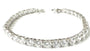 A White Cubic Zirconia Tennis 4mm stone Silver Bracelet