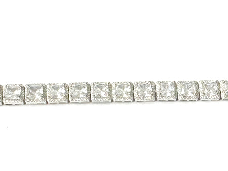 A White Cubic Zirconia Bracelet