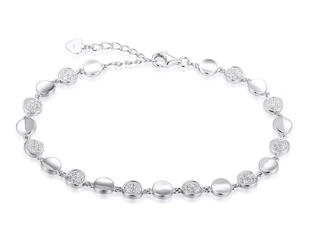A Silver Cubic Zirconia Bracelet