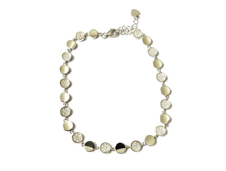 A Silver Cubic Zirconia Bracelet