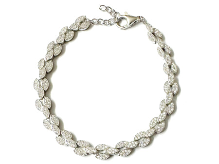 A Silver Cubic Zirconia Bracelet