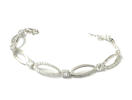 White Cubic Zirconia Bracelet