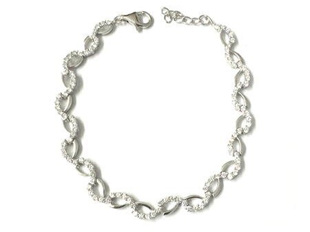 White Cubic Zirconia Bracelet