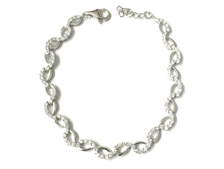 White Cubic Zirconia Bracelet