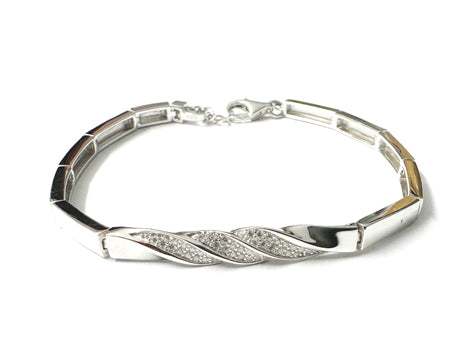 White Cubic Zirconia Bracelet